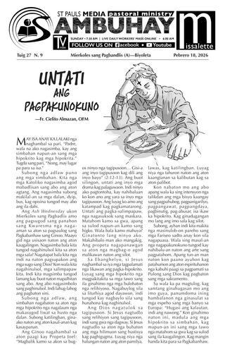 H20260218 Mierkoles sang Pagbandlis (A)