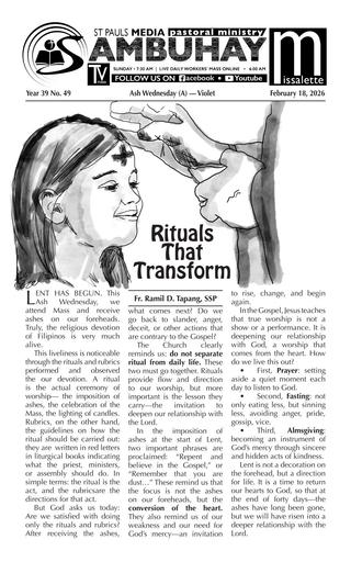 E20260218 Ash Wednesday (A)