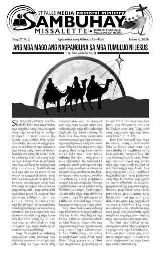 H20260104 Epipaniya sang Ginoo