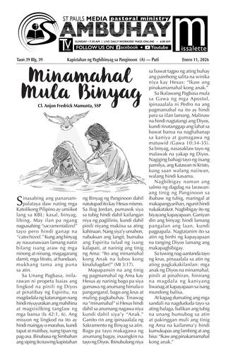 T20260111 Kapistahan ng Pagbibinyag sa Panginoon