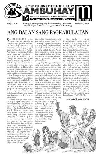 H20260201 Ika 4 nga Domingo sang Tuig (A)