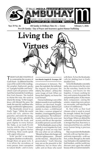 E20260201 4th Sunday in Ordinary Time (A)